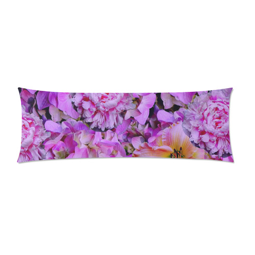 wonderful floral 24  by FeelGood Custom Zippered Pillow Case 21"x60"(Two Sides)