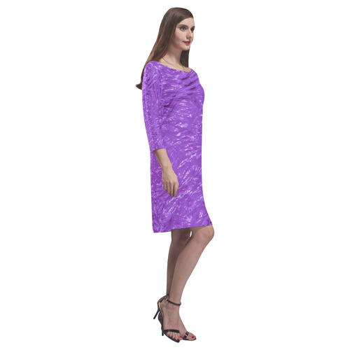 thick wet paint I by FeelGood Rhea Loose Round Neck Dress(Model D22)