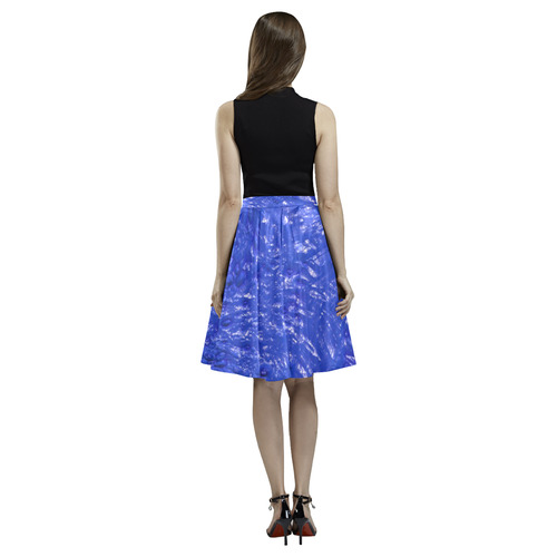 thick wet paint A by FeelGood Melete Pleated Midi Skirt (Model D15)