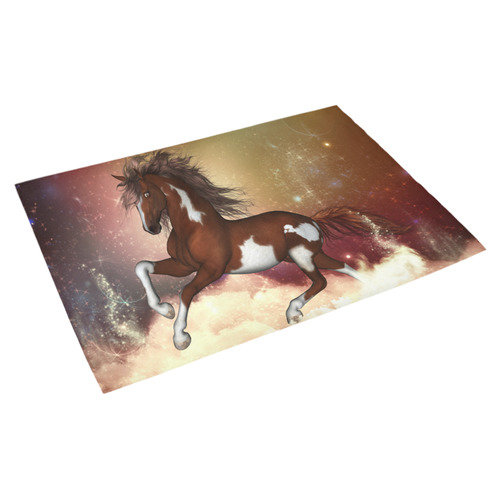 Wonderful wild horse in the sky Azalea Doormat 30" x 18" (Sponge Material)