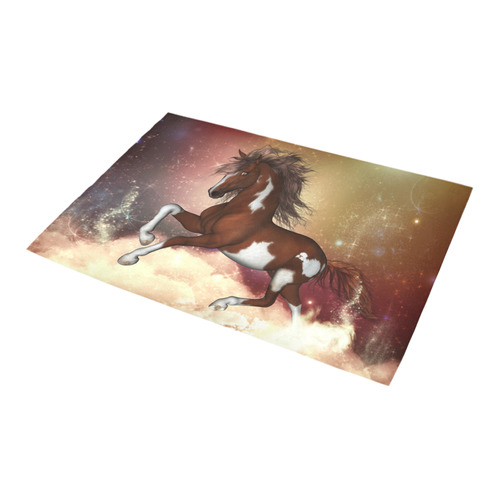 Wonderful wild horse in the sky Azalea Doormat 24" x 16" (Sponge Material)