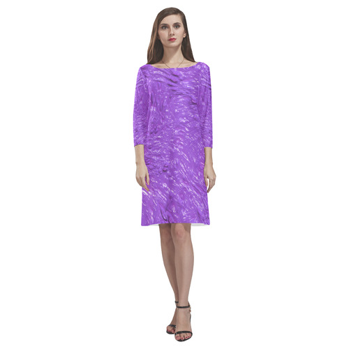 thick wet paint I by FeelGood Rhea Loose Round Neck Dress(Model D22)