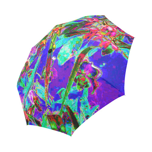 Crazy Bright Rainbow Garden Auto-Foldable Umbrella (Model U04)