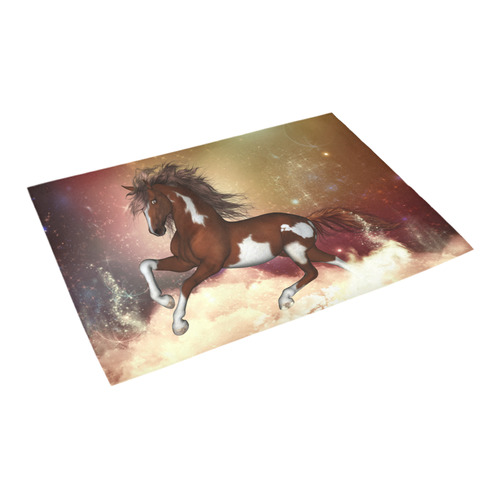 Wonderful wild horse in the sky Azalea Doormat 24" x 16" (Sponge Material)