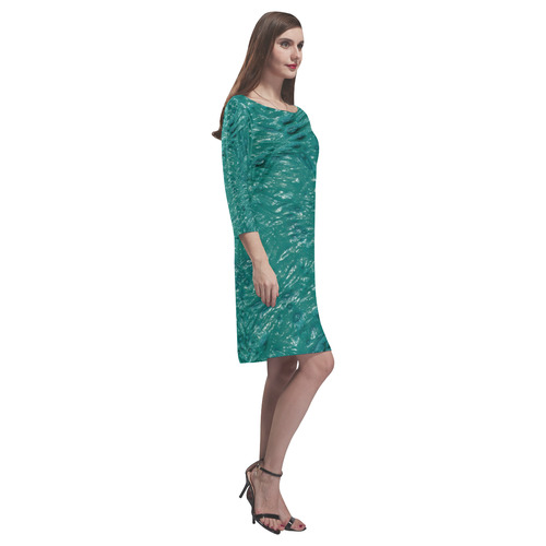 thick wet paint B by FeelGood Rhea Loose Round Neck Dress(Model D22)