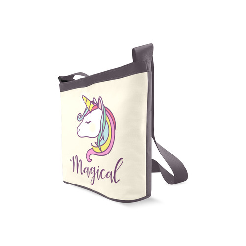 Cute Magical Unicorn Typography Crossbody Bags (Model 1613)