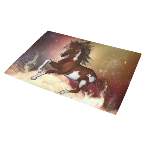 Wonderful wild horse in the sky Azalea Doormat 30" x 18" (Sponge Material)