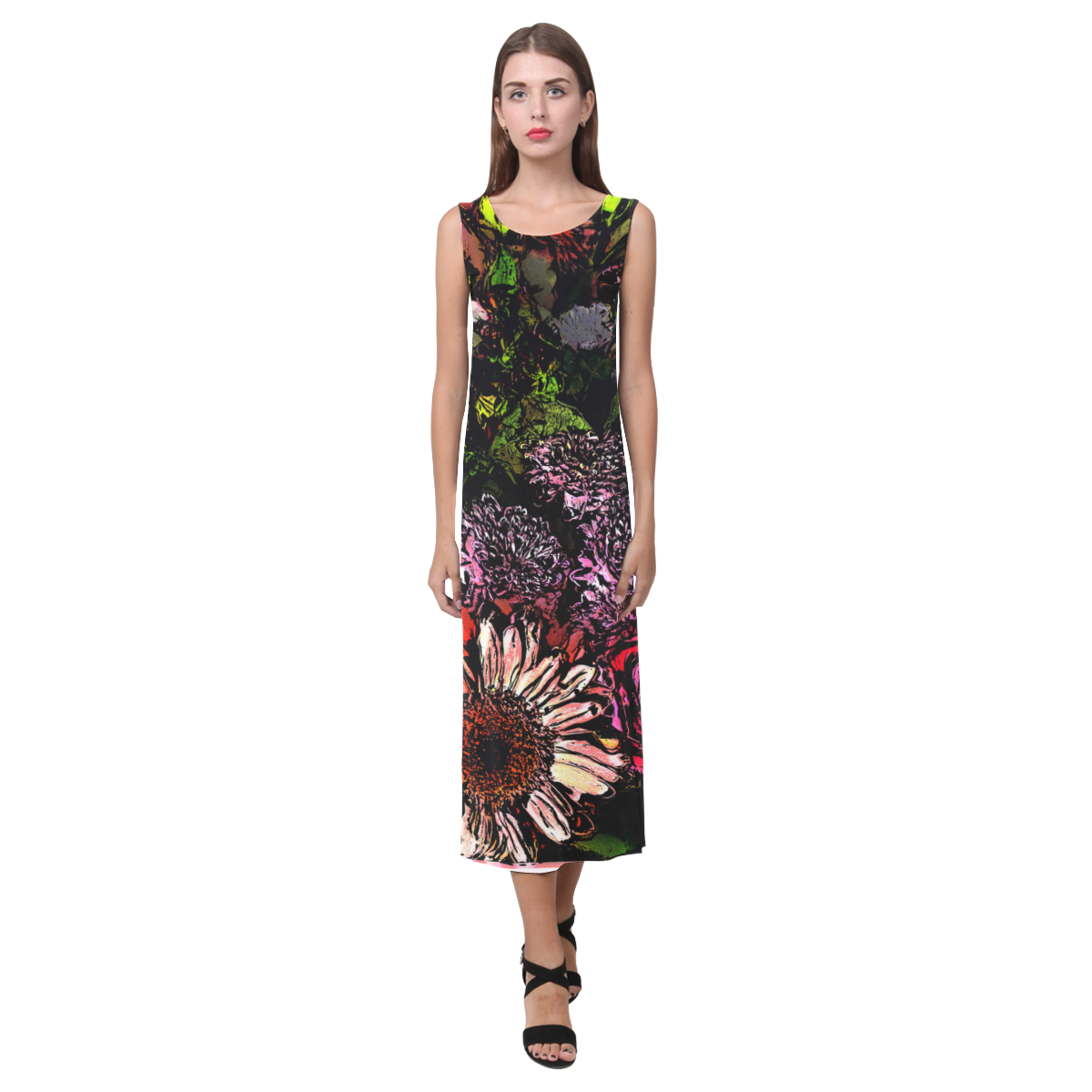 Between the Mountains Greasy Sierra Phaedra Sleeveless Open Fork Long Dress main image 1