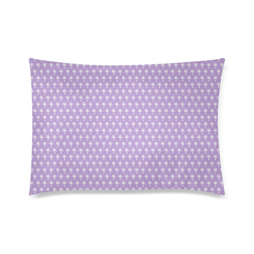 Dotted Purple Cannabis - Jera Nour Custom Zippered Pillow Case 20"x30"(Twin Sides)