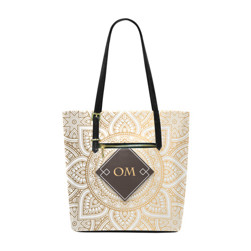 Elegant Gold Mandala Euramerican Tote Bag/Small (Model 1655)