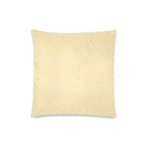 Polka Dot Pin Pastel Orange - Jera Nour Custom Zippered Pillow Case 18"x18"(Twin Sides)