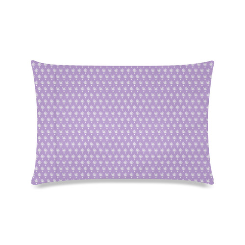 Dotted Purple Cannabis - Jera Nour Custom Zippered Pillow Case 16"x24"(Twin Sides)
