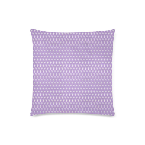 Dotted Purple Cannabis - Jera Nour Custom Zippered Pillow Case 18"x18"(Twin Sides)