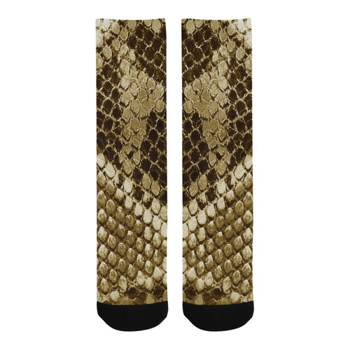 Golden Snakeskin - No snake has to die for it Trouser Socks