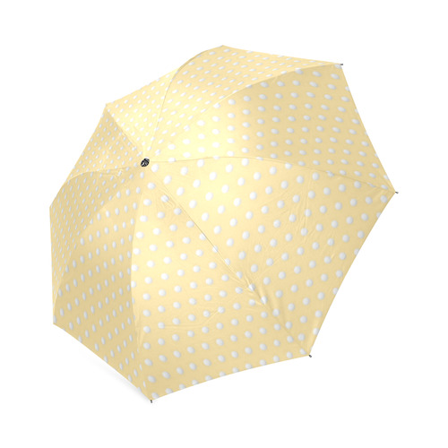 Polka Dot Pin Pastel Orange - Jera Nour Foldable Umbrella (Model U01)