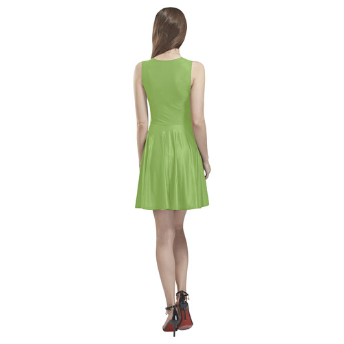 Greenery Thea Sleeveless Skater Dress(Model D19)