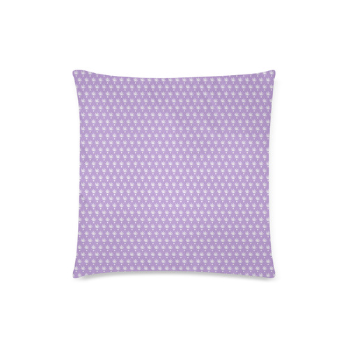 Dotted Purple Cannabis - Jera Nour Custom Zippered Pillow Case 18"x18"(Twin Sides)