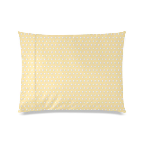 Polka Dot Pin Pastel Orange - Jera Nour Custom Zippered Pillow Case 20"x26"(Twin Sides)