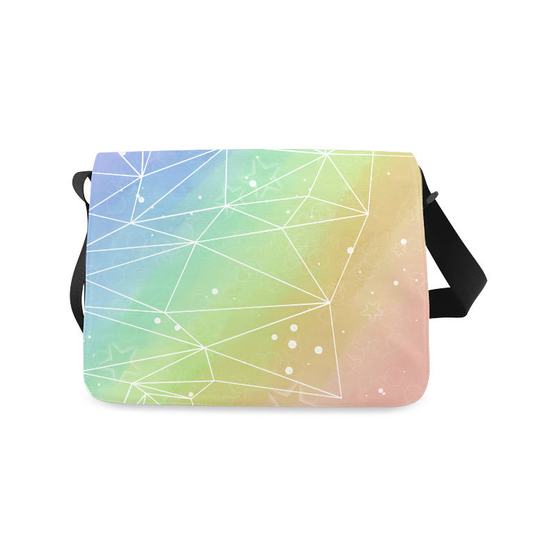 Geometric Rainbow Messenger Bag (Model 1628) ID D1605535
