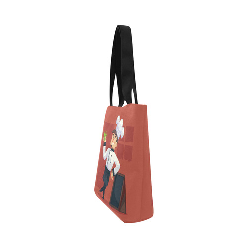 Handsome Chef with Green Apple Canvas Tote Bag (Model 1657)