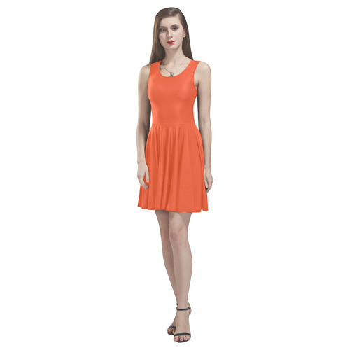 Flame Thea Sleeveless Skater Dress(Model D19)