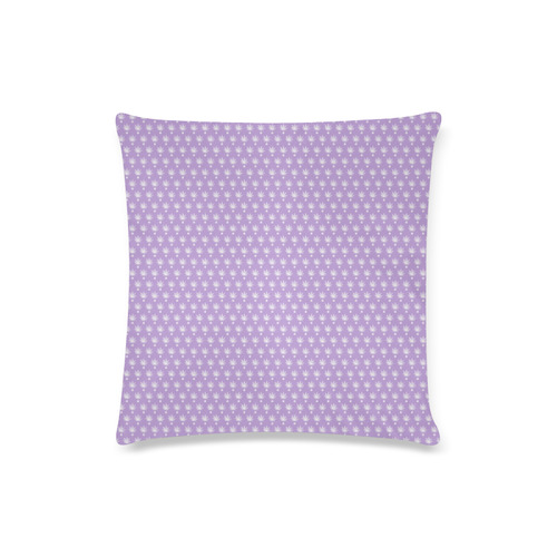 Dotted Purple Cannabis - Jera Nour Custom Zippered Pillow Case 16"x16"(Twin Sides)