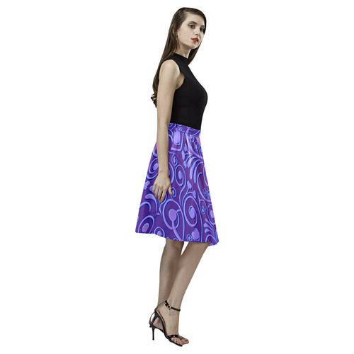 sweet hearts, blue Melete Pleated Midi Skirt (Model D15)