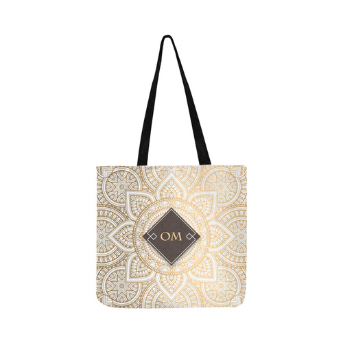 Elegant Gold Mandala Reusable Shopping Bag Model 1660 (Two sides)