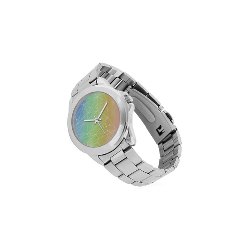 Geometric Rainbow Unisex Stainless Steel Watch(Model 103)