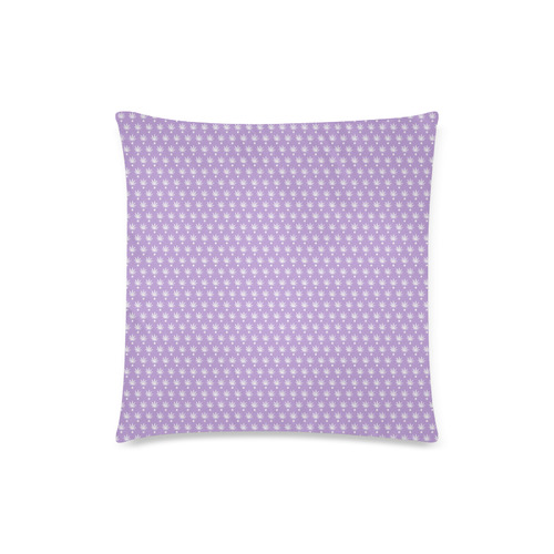 Dotted Purple Cannabis - Jera Nour Custom Zippered Pillow Case 18"x18" (one side)