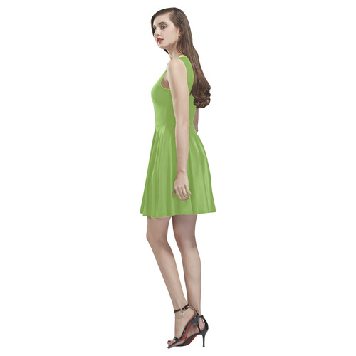 Greenery Thea Sleeveless Skater Dress(Model D19)