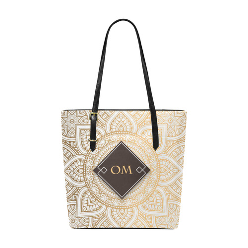 Elegant Gold Mandala Euramerican Tote Bag/Small (Model 1655)