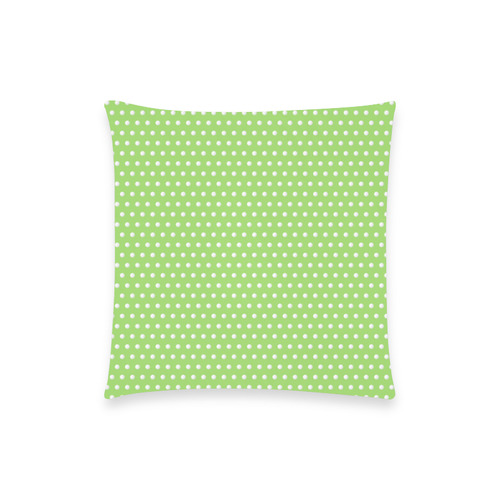 Polka Dot Pin Lime - Jera Nour Custom  Pillow Case 18"x18" (one side) No Zipper