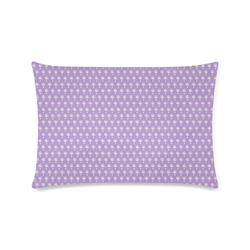 Dotted Purple Cannabis - Jera Nour Custom Rectangle Pillow Case 16"x24" (one side)