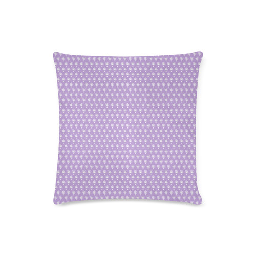 Dotted Purple Cannabis - Jera Nour Custom Zippered Pillow Case 16"x16" (one side)
