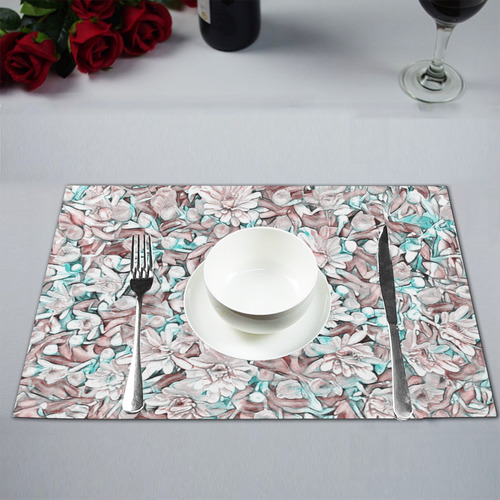 lovely floral 31E by FeelGood Placemat 12’’ x 18’’ (Set of 2)