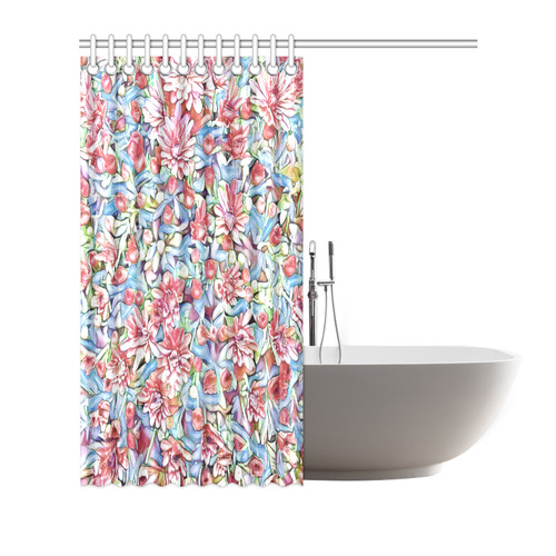 lovely floral 31F by FeelGood Shower Curtain 66"x72"