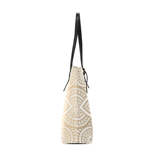 Elegant Gold Mandala Euramerican Tote Bag/Small (Model 1655)