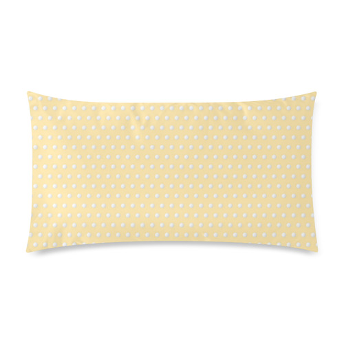 Polka Dot Pin Pastel Orange - Jera Nour Custom Rectangle Pillow Case 20"x36" (one side)