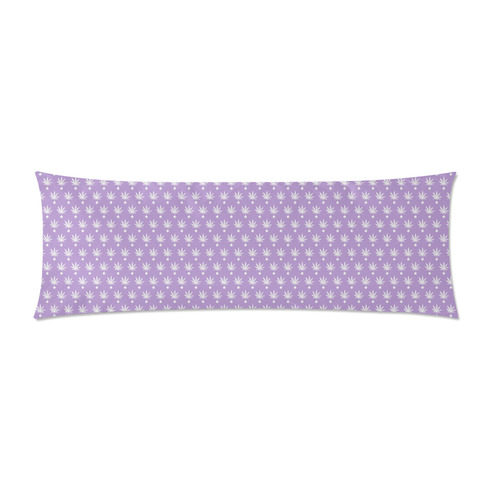 Dotted Purple Cannabis - Jera Nour Custom Zippered Pillow Case 21"x60"(Two Sides)