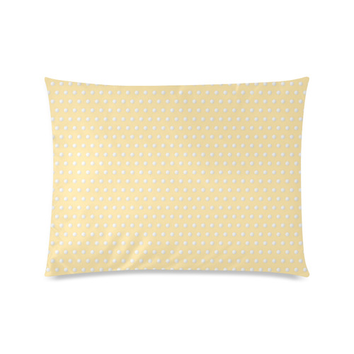 Polka Dot Pin Pastel Orange - Jera Nour Custom Zippered Pillow Case 20"x26"(Twin Sides)