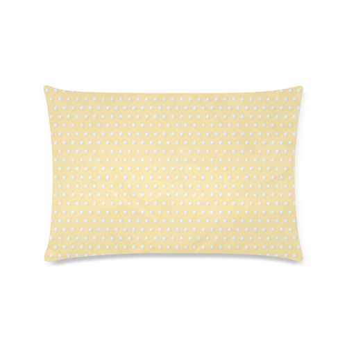 Polka Dot Pin Pastel Orange - Jera Nour Custom Rectangle Pillow Case 16"x24" (one side)