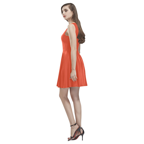 Tangerine Tango Thea Sleeveless Skater Dress(Model D19)