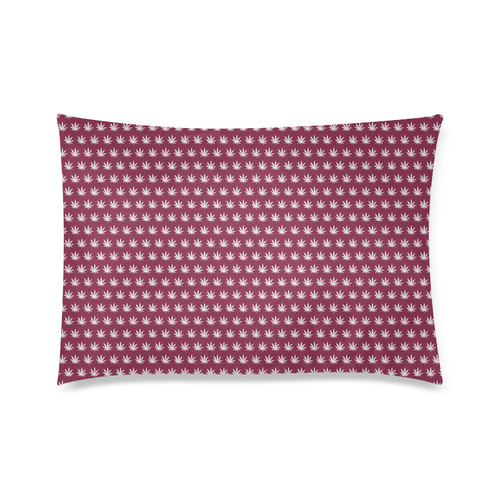 Maroon Cannabis - Jera Nour Custom Zippered Pillow Case 20"x30" (one side)