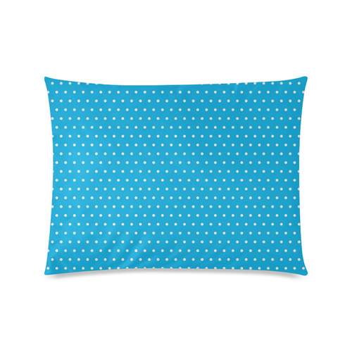 Polka Dot Pin SkyBlue - Jera Nour Custom Picture Pillow Case 20"x26" (one side)