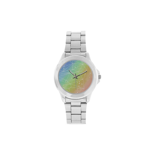 Geometric Rainbow Unisex Stainless Steel Watch(Model 103)