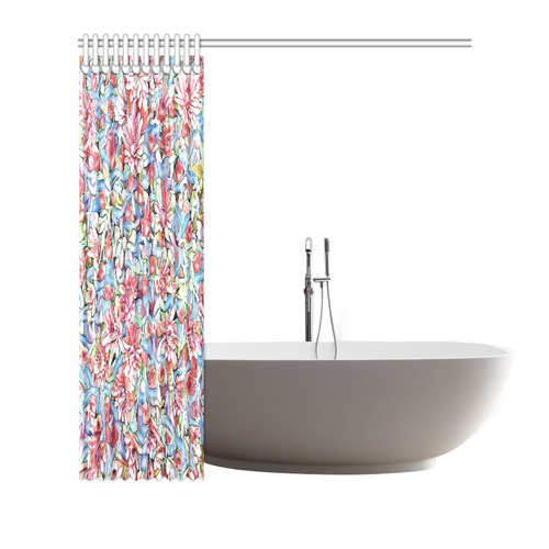 lovely floral 31F by FeelGood Shower Curtain 66"x72"