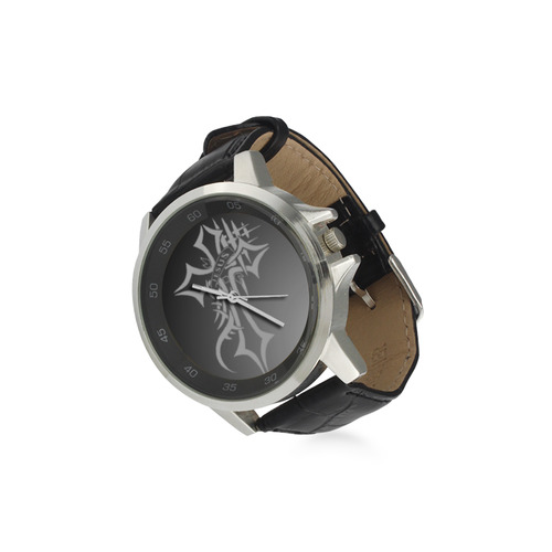 Jesus Cross Watch Tribal Unisex Stainless Steel Leather Strap Watch(Model 202)