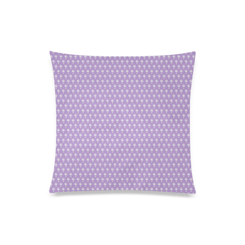 Dotted Purple Cannabis - Jera Nour Custom Zippered Pillow Case 20"x20"(Twin Sides)
