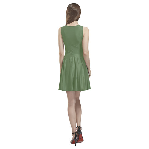 Kale Thea Sleeveless Skater Dress(Model D19)
